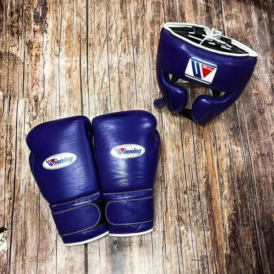 Winning Boxing Gloves, Black & Blue WINNING BOXING SET (Copy) gymstero