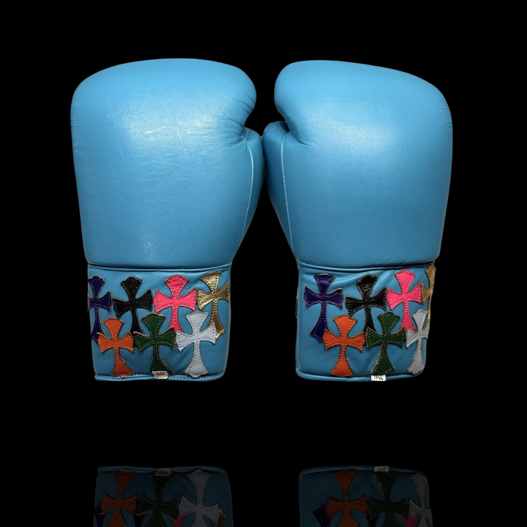 Christmas gifts Box Of WINNING boxing glove Embroidery  Blue Winning Boxing Gloves