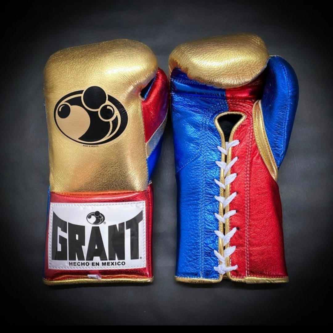Customize your GRANT boxing gloves for the perfect gift! High-quality replica gloves, ideal for sparring and long training sessions. Features professional-grade construction, perfect fit, enhanced impact protection, ventilation technology, and secure closure. Available in various sizes and colors. Suitable for all levels of training and competition.