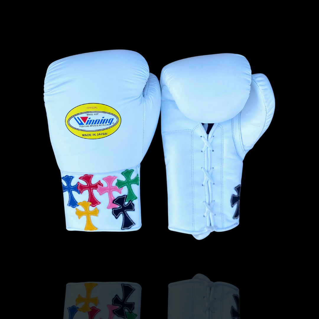 WINNING boxing glove thankgiving gift for students White Embroidery Boxing Gloves, Birthday gift for Friends, Wedding gift for Men, Gift shop, Halloween gift for Kids Christmas Gifts