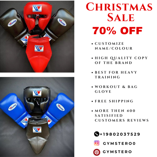 Winning Boxing Gloves & WINNING BOXING SET Triple Color Red Blue White Winning Boxing Set gymstero