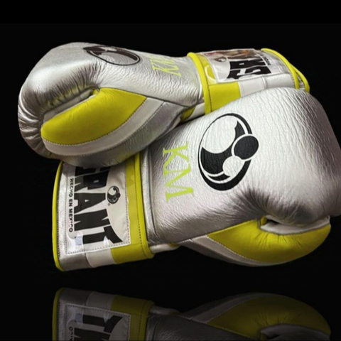 Personalized Grant Boxing Set,  white Black Grant Boxing Gloves (Copy) gymstero