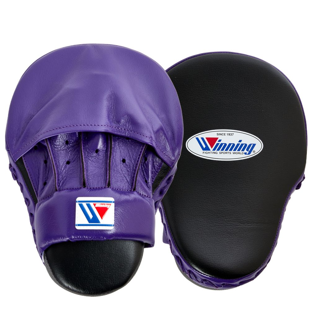 WINNING BOXING CUSTOM CM-65 PUNCH MITTS - PURPLE BLACK gymstero