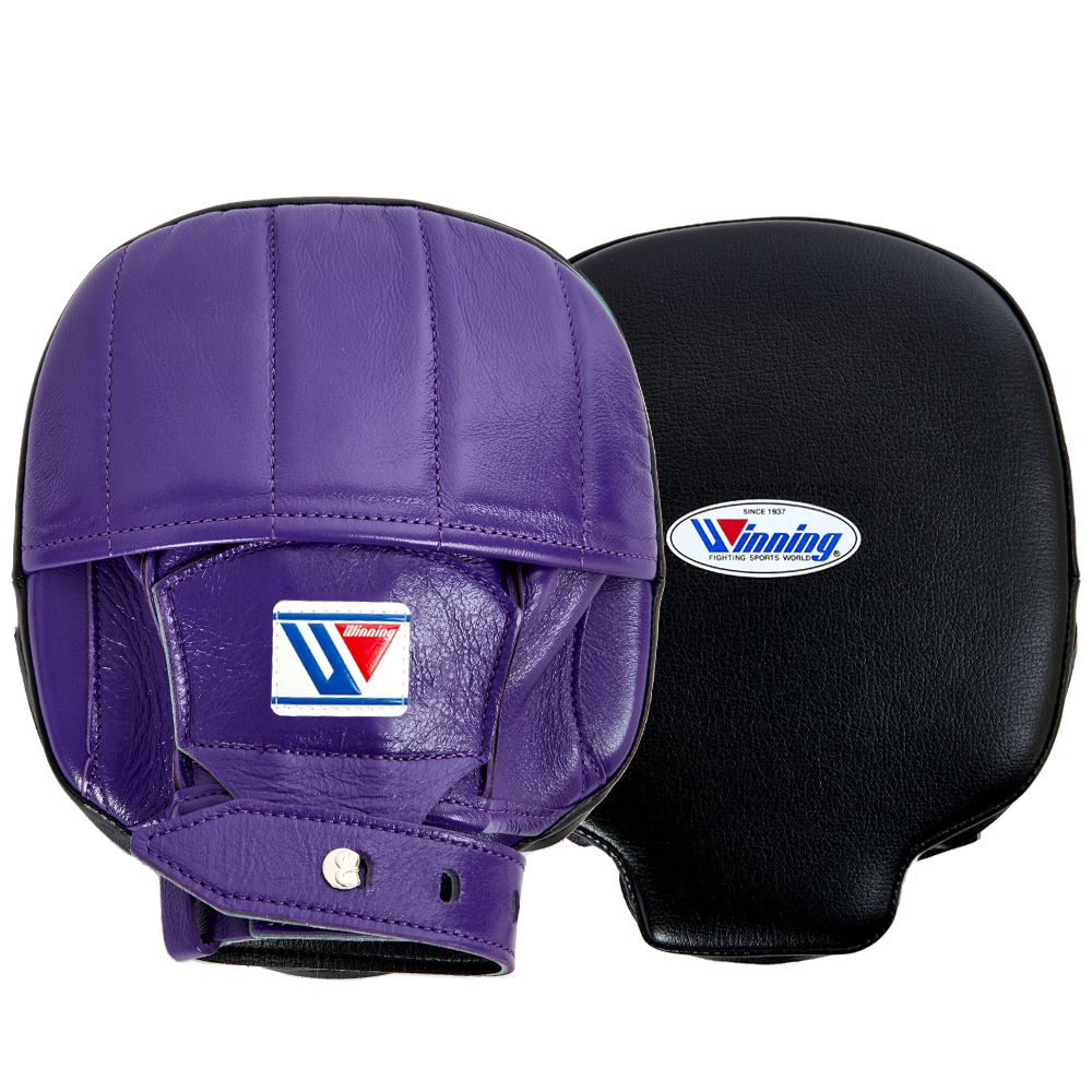 WINNING  BOXING SENDAI CUSTOM PUNCH MITTS - PURPLE BLACK gymstero